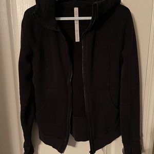 Black scuba hoodie
